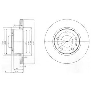 Тормозной диск DELPHI BG3752