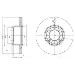 Тормозной диск DELPHI BG4102