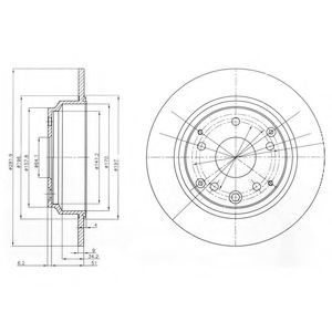 Тормозной диск DELPHI BG4095
