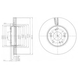 Тормозной диск DELPHI BG4119