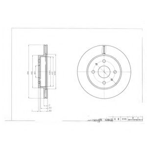 Гальмівний диск DELPHI BG4128
