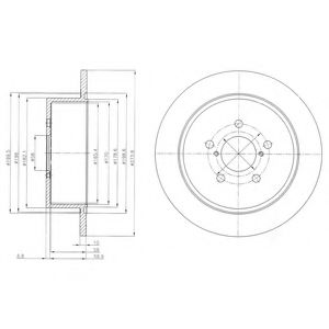 Гальмівний диск DELPHI BG4129