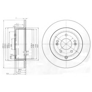 Тормозной диск DELPHI BG4136