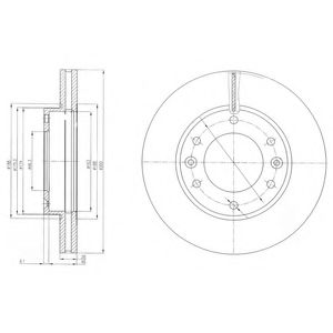Тормозной диск DELPHI BG4137