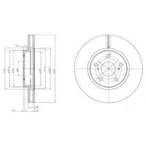 Тормозной диск DELPHI BG4139