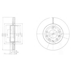 Тормозной диск DELPHI BG4141