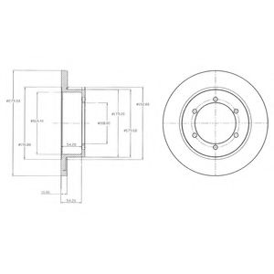 Тормозной диск DELPHI BG4218
