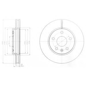 Гальмівний диск DELPHI BG4187