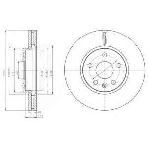 Тормозной диск DELPHI BG4191
