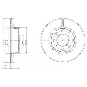 Тормозной диск DELPHI BG4195