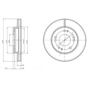 Тормозной диск DELPHI BG4197