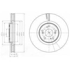 Тормозной диск DELPHI BG4225