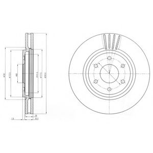 Гальмівний диск DELPHI BG4205