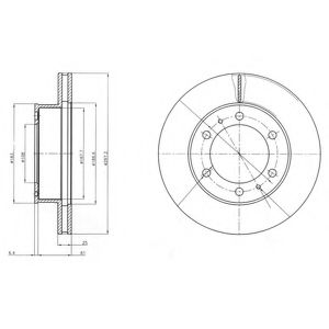 Тормозной диск DELPHI BG4211
