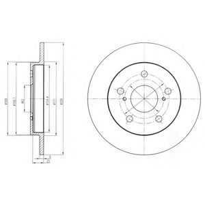 Тормозной диск DELPHI BG4233