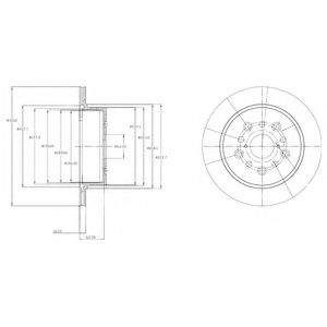 Тормозной диск DELPHI BG4216