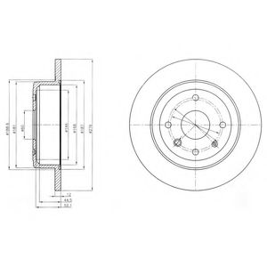 Тормозной диск DELPHI BG4244