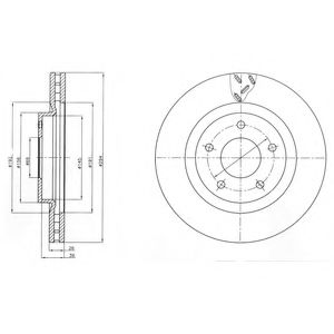 Тормозной диск DELPHI BG4246