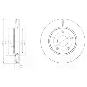 Тормозной диск DELPHI BG4248
