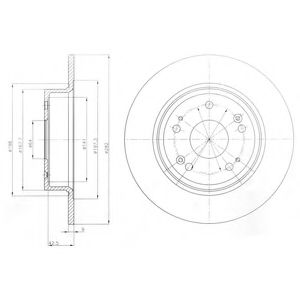 Тормозной диск DELPHI BG4249