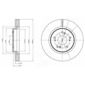 Тормозной диск DELPHI BG4250