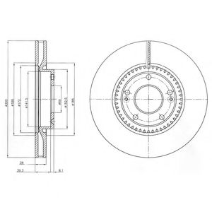 Гальмівний диск DELPHI BG4251