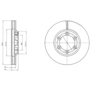 Гальмівний диск DELPHI BG4252