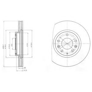 Тормозной диск DELPHI BG4256