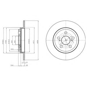 Тормозной диск DELPHI BG4272
