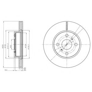 Тормозной диск DELPHI BG4274