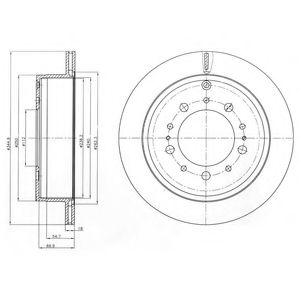 Гальмівний диск DELPHI BG4275