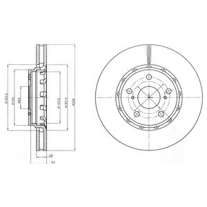 Тормозной диск DELPHI BG4276