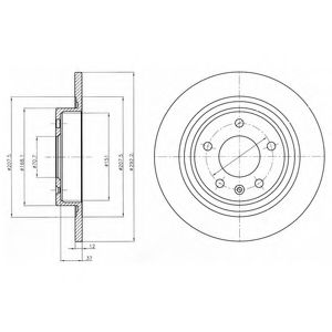 Тормозной диск DELPHI BG4279