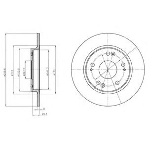 Гальмівний диск DELPHI BG4280