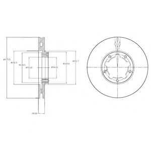 Тормозной диск DELPHI BG4217