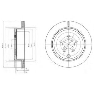 Тормозной диск DELPHI BG4288
