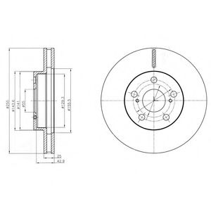 Тормозной диск DELPHI BG4290