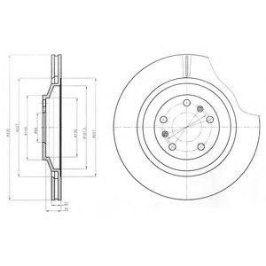 Тормозной диск DELPHI BG4292