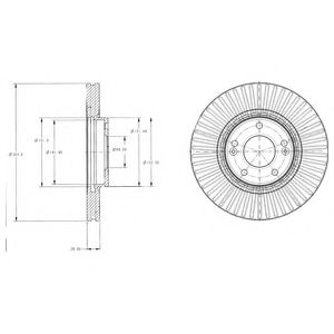 Тормозной диск DELPHI BG4309