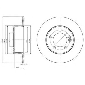 Тормозной диск DELPHI BG4321