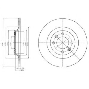 Тормозной диск DELPHI BG4322