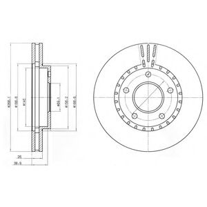 Тормозной диск DELPHI BG4323