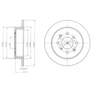 Тормозной диск DELPHI BG4333