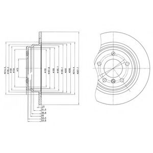 Гальмівний диск DELPHI BG3044