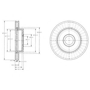 Гальмівний диск DELPHI BG3659