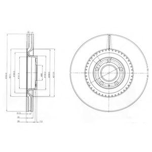 Гальмівний диск DELPHI BG9003