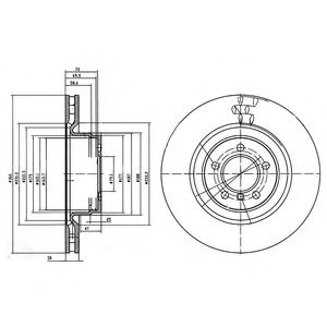 Тормозной диск DELPHI BG9009