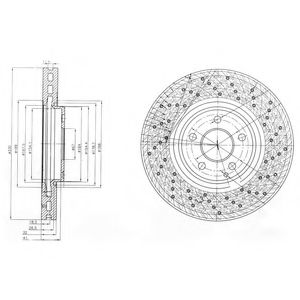 Тормозной диск DELPHI BG9014