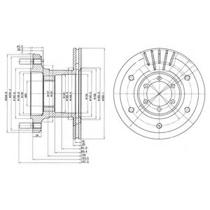 Тормозной диск DELPHI BG9453