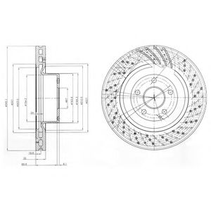 Тормозной диск DELPHI BG9754
